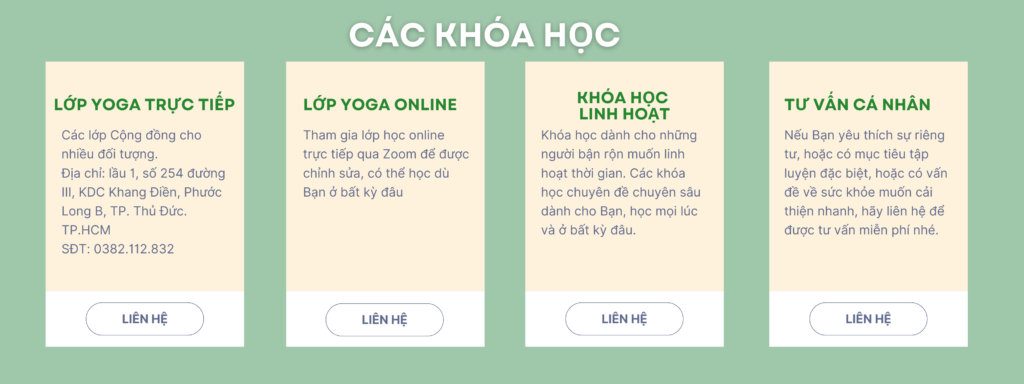 Khóa học Yoga